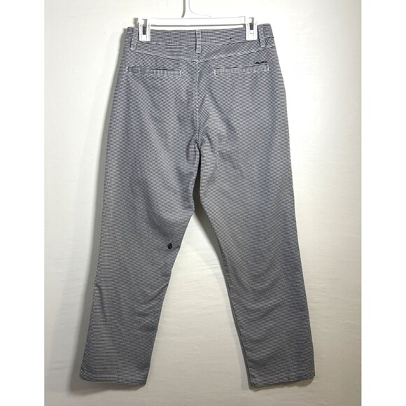 Volcom Chino Golf Pants Mens 28 Black & White Straight Houndstooth Flat Front - Picture 3 of 10
